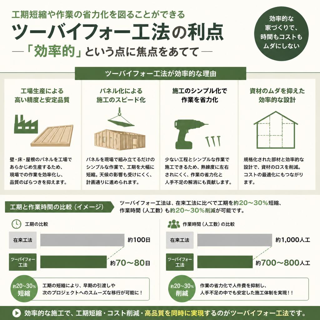 効率的な施工の魅力