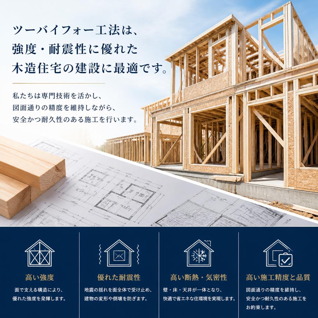 ツーバイフォー工法の優位性